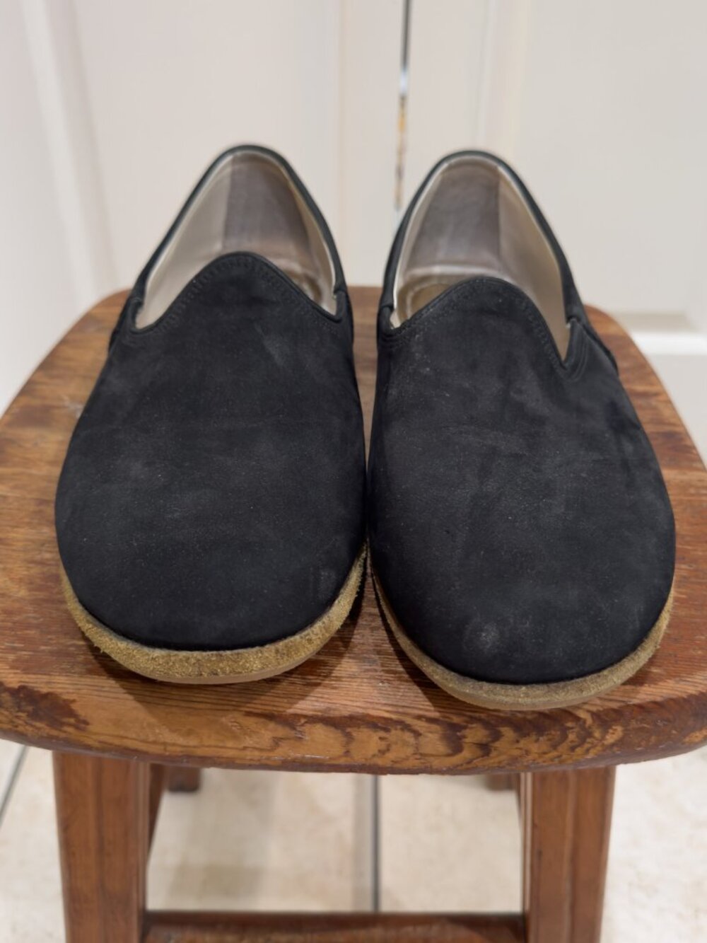 Men's Black Nubuck Turkish Slip Ons